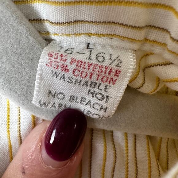 Dodson Men's Pearl Snap Shirt Vintage 60's Long Tail Western Rodeo USA 16 /16.5 - Picture 10 of 11